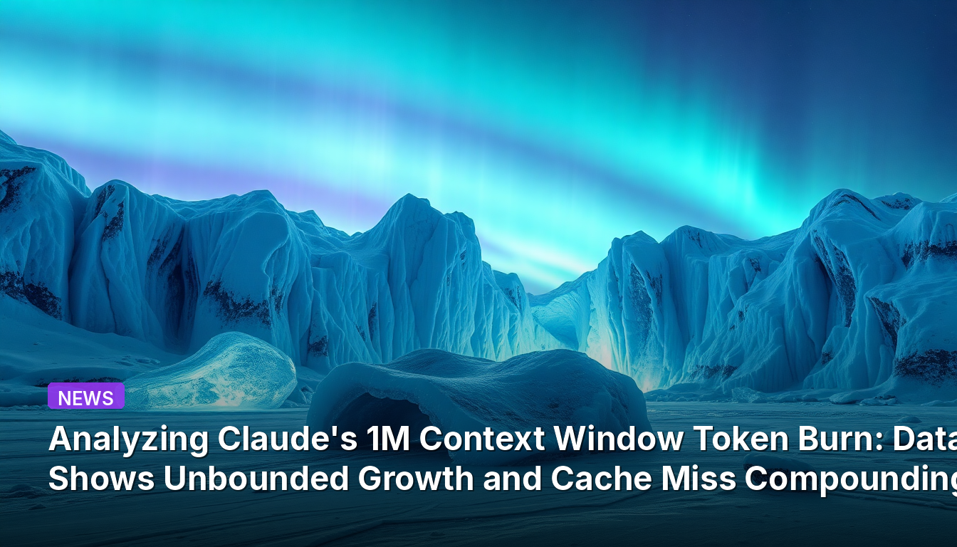 Analyzing Claude's 1M Context Window Token Burn: Data Shows Unbounded Growth and Cache Miss Compounding
