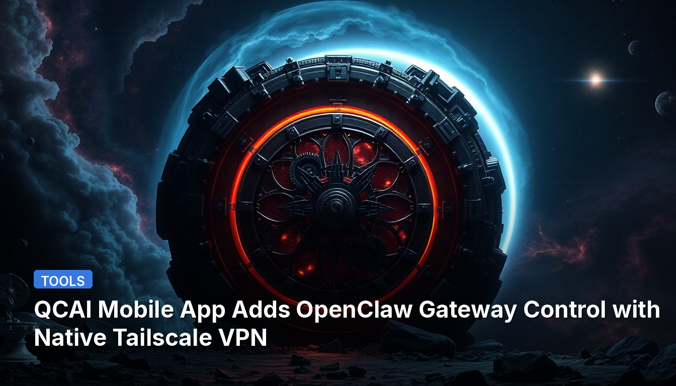 QCAI 모바일 앱, 네이티브 Tailscale VPN으로 OpenClaw 게이트웨이 제어 기능 추가
