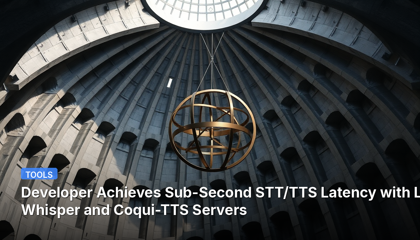 Développeur Atteint une Latence STT/TTS Inférieure à la Seconde avec des Serveurs Locaux Whisper et Coqui-TTS
