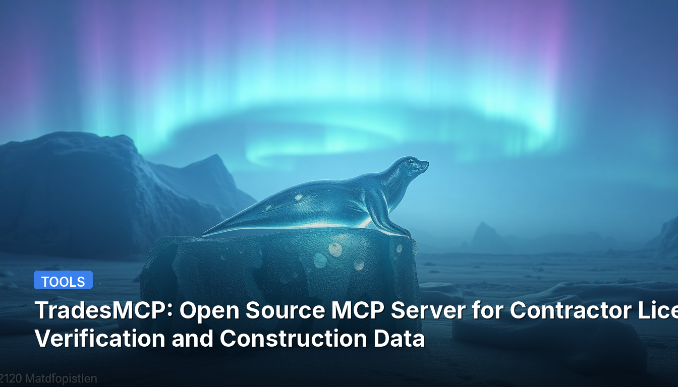 TradesMCP : Serveur MCP Open Source pour la Vérification des Licences de Contractants et les Données de Construction