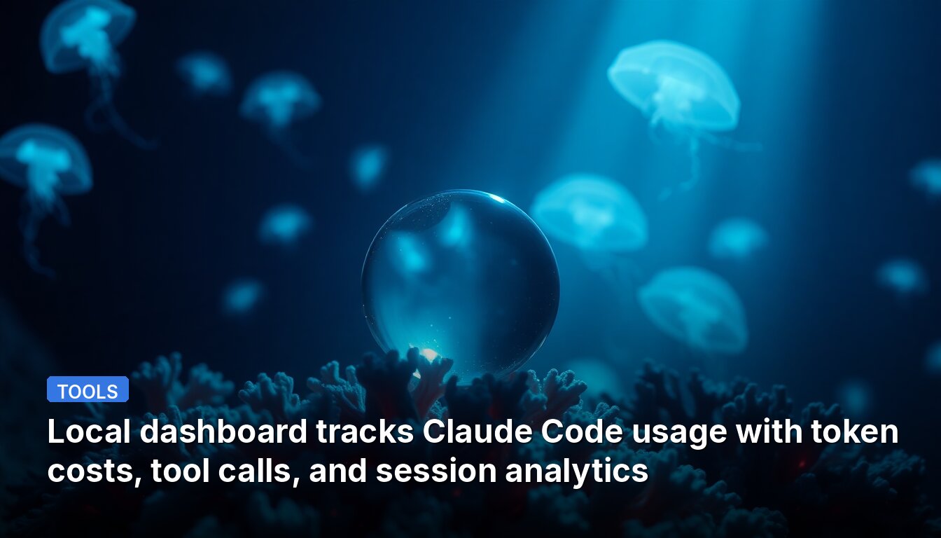 Локальная панель управления отслеживает использование Claude Code с учетом затрат на токены, вызовов инструментов и аналитики сессий.