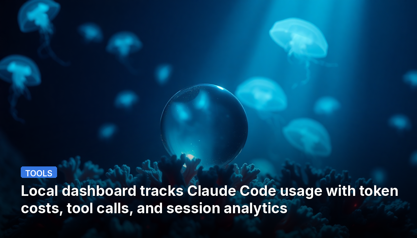 Painel local monitora o uso do Claude Code com custos de tokens, chamadas de ferramentas e análises de sessão