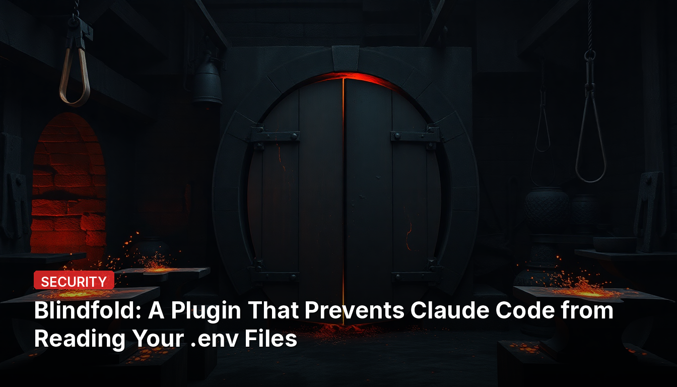 Cache-œil : Un Plugin Qui Empêche le Code Claude de Lire Vos Fichiers .env