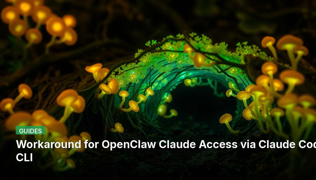 Solução alternativa para acesso ao OpenClaw Claude via Claude Code CLI
