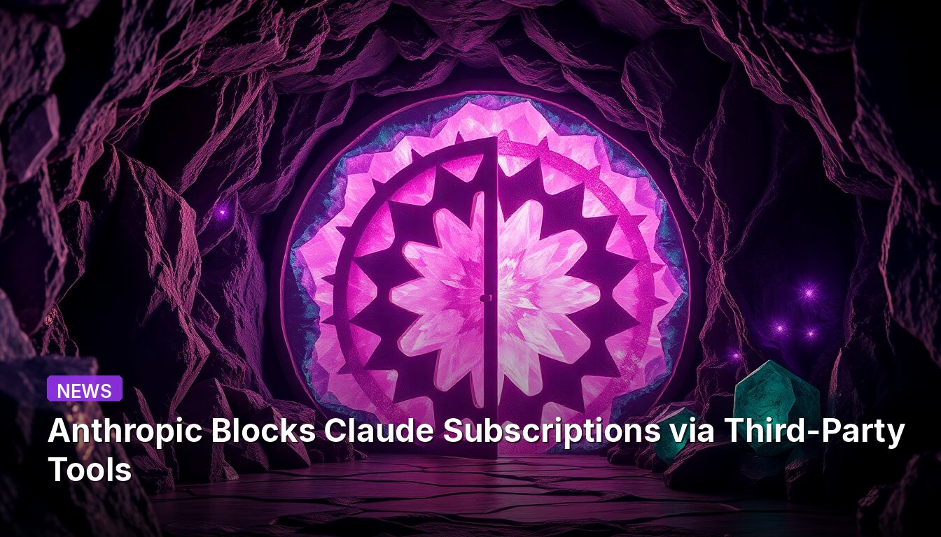 Anthropic Blocks Claude Subscriptions via Third-Party Tools