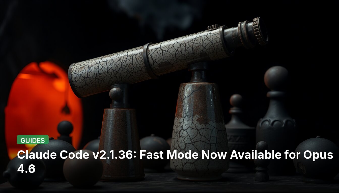 Claude Code v2.1.36 : Mode Rapide désormais disponible pour Opus 4.6
