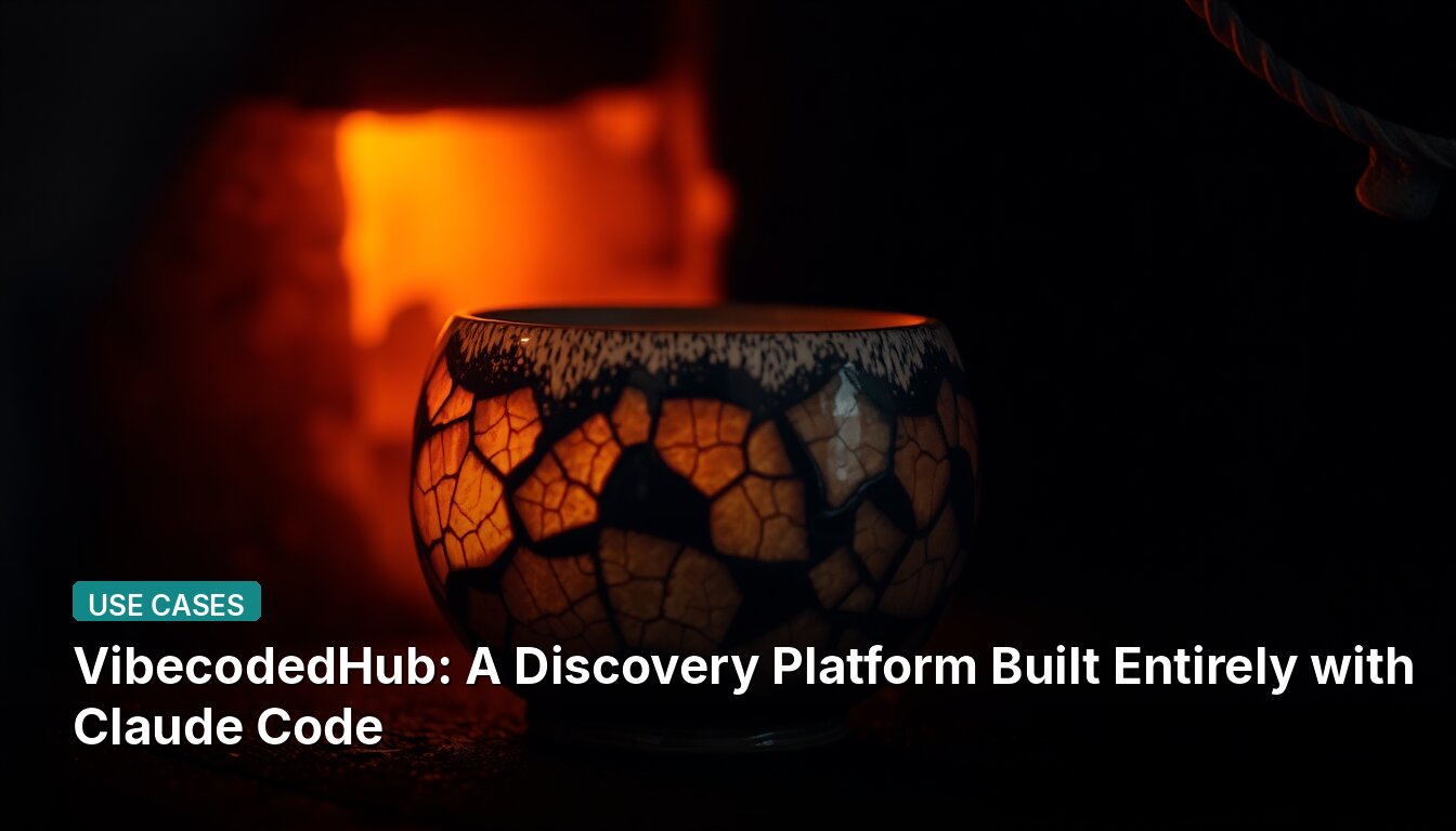 VibecodedHub: Uma Plataforma de Descoberta Construída Integralmente com Claude Code