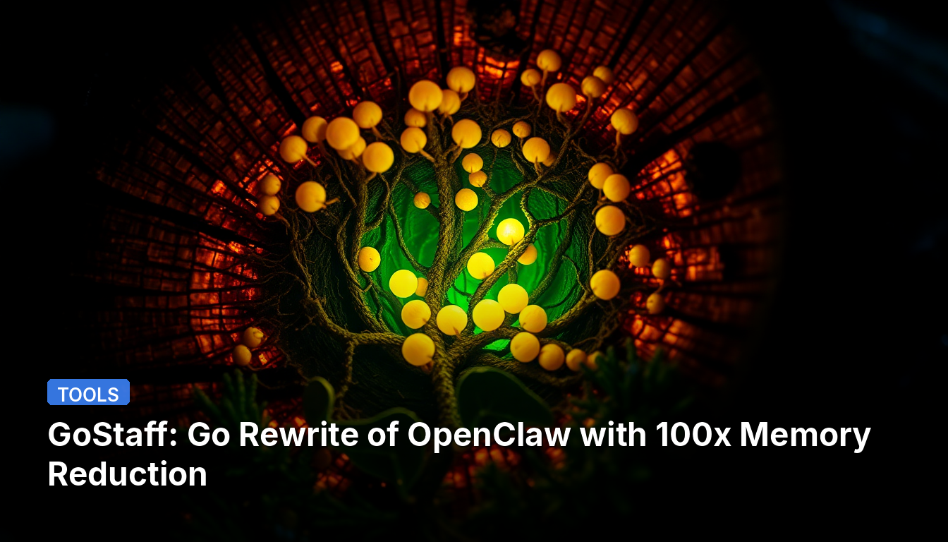 GoStaff: Go-Neufassung von OpenClaw mit 100-facher Speicherreduzierung