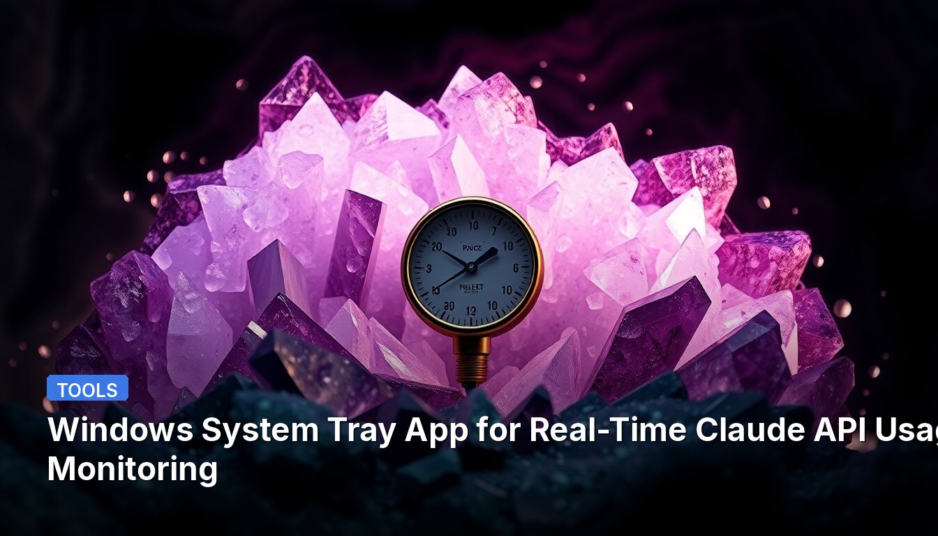 Windows-System-Tray-App zur Echtzeit-Überwachung der Claude-API-Nutzung