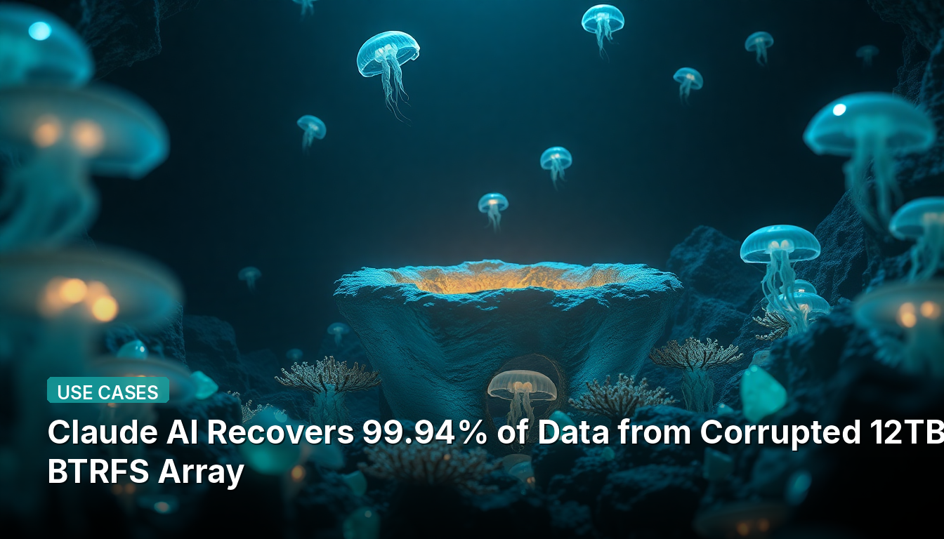 Claude AI Recupera 99,94% dos Dados de um Array BTRFS de 12TB Corrompido