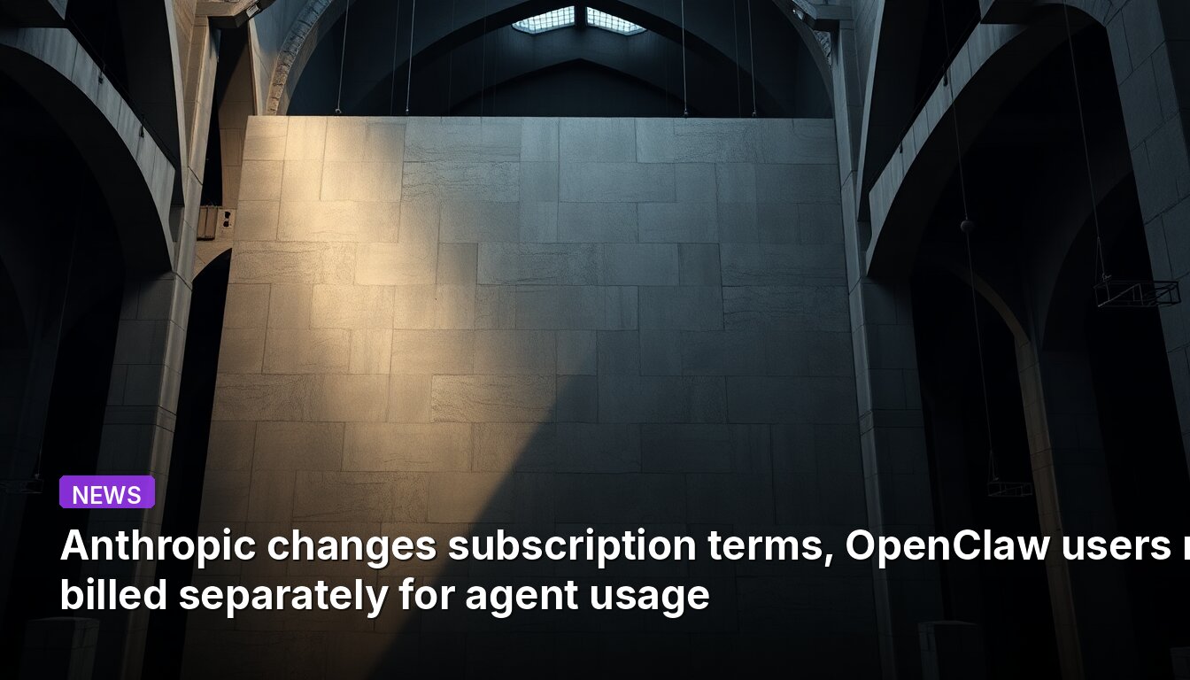 A Anthropic altera os termos da assinatura; usuários do OpenClaw agora são cobrados separadamente pelo uso do agente