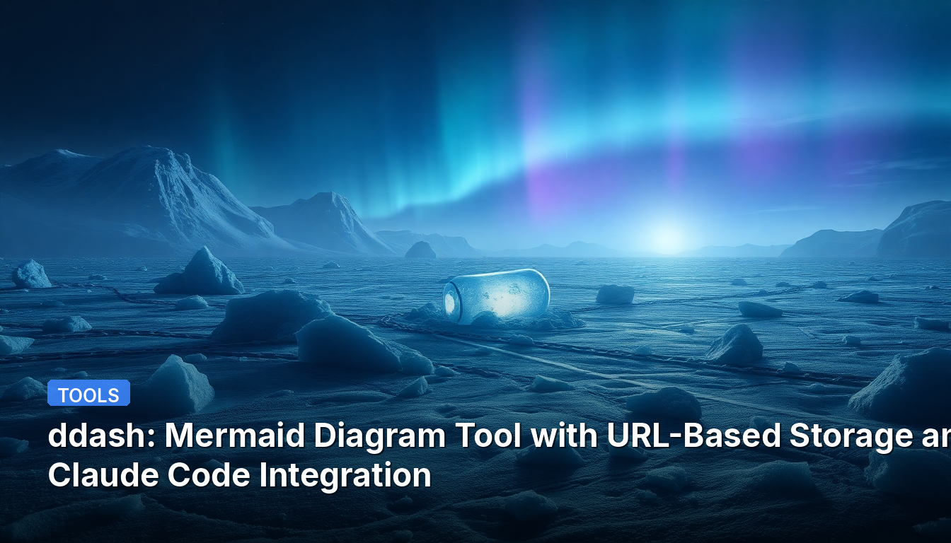 ddash: Ferramenta de Diagrama Mermaid com Armazenamento Baseado em URL e Integração de Código Claude