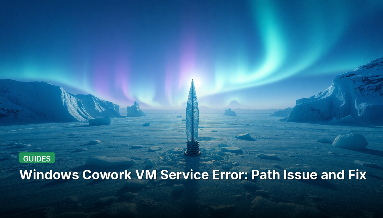 Windows Cowork VM 서비스 오류: 경로 문제 및 해결 방법