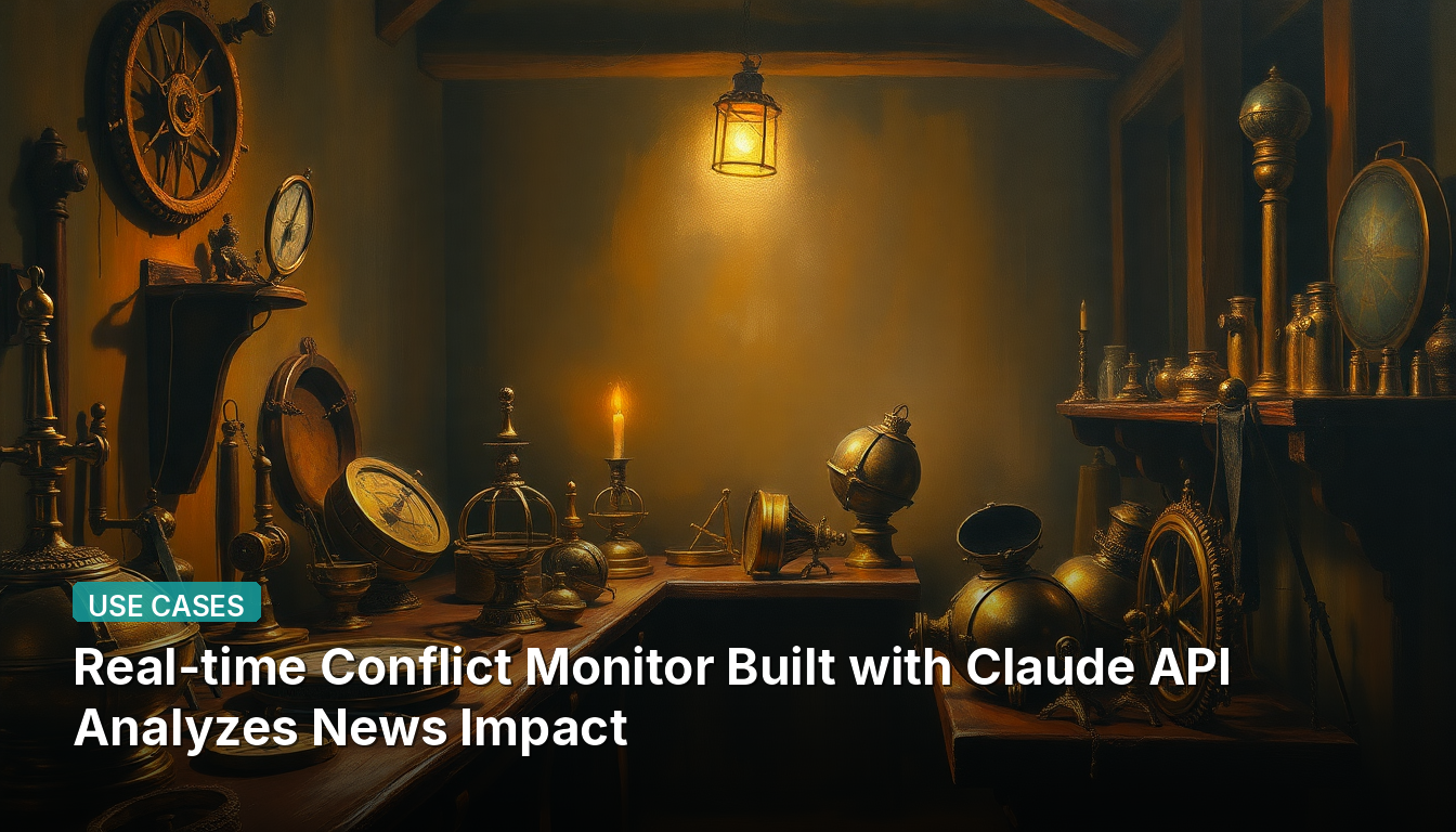 リアルタイム紛争モニター:Claude API構築でニュースの影響を分析