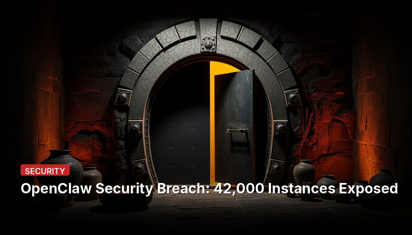 Violation de sécurité OpenClaw : 42 000 instances exposées