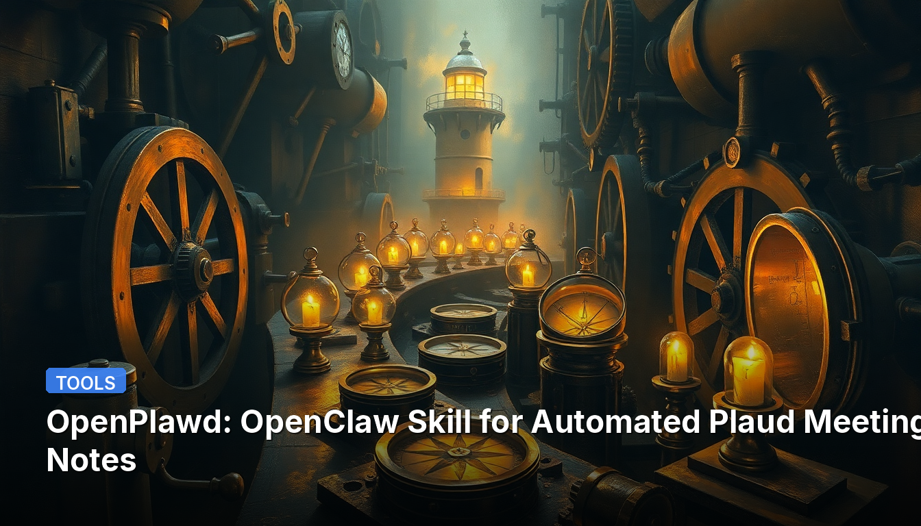 OpenPlawd: 자동화된 Plaud 회의 노트를 위한 OpenClaw 스킬