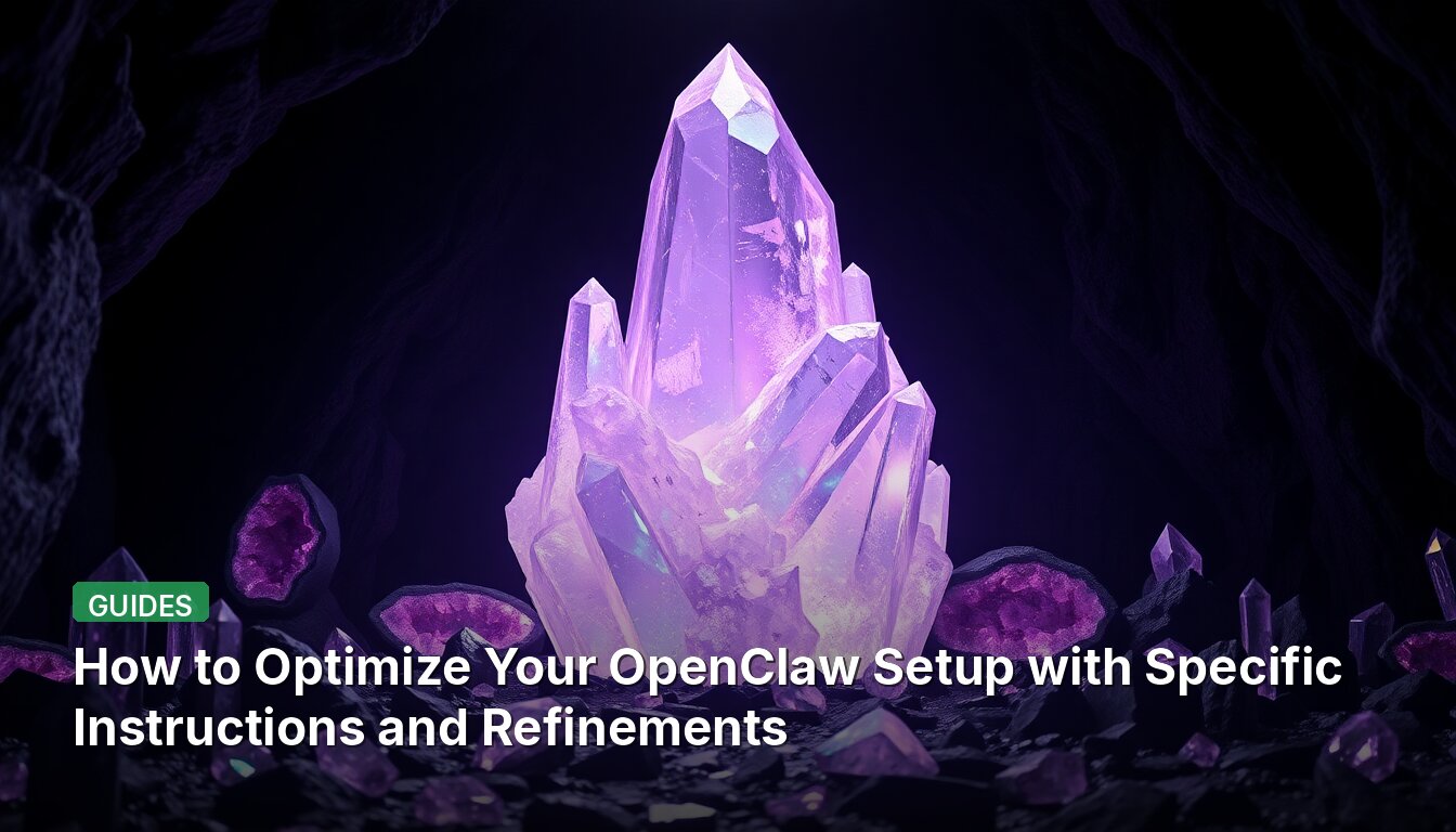 Wie man sein OpenClaw-Setup mit speziellen Anweisungen und Verfeinerungen optimiert.