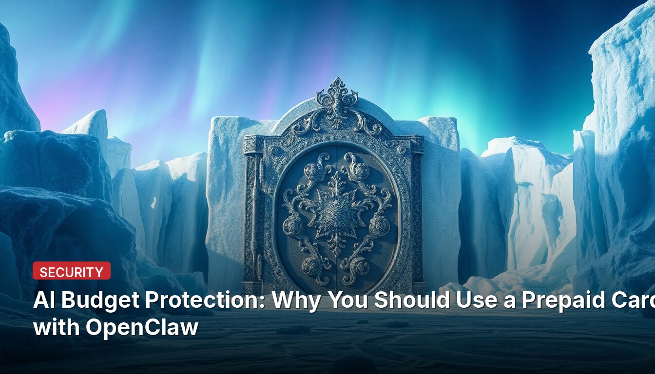 Proteção Orçamentária com IA: Por que Você Deve Usar um Cartão Pré-pago com OpenClaw