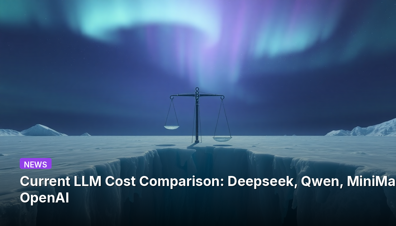 Comparaison actuelle des coûts des LLM : Deepseek, Qwen, MiniMax vs OpenAI
