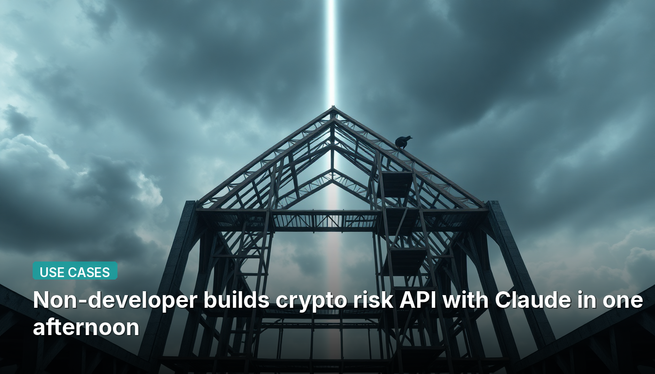 Não desenvolvedor constrói API de risco cripto com Claude em uma tarde