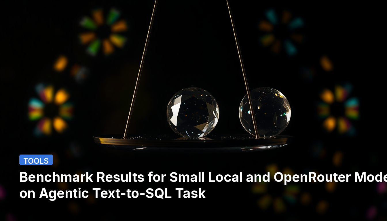 Résultats de Référence pour les Modèles Locaux de Petite Taille et les Modèles OpenRouter sur la Tâche Agentique de Text-to-SQL