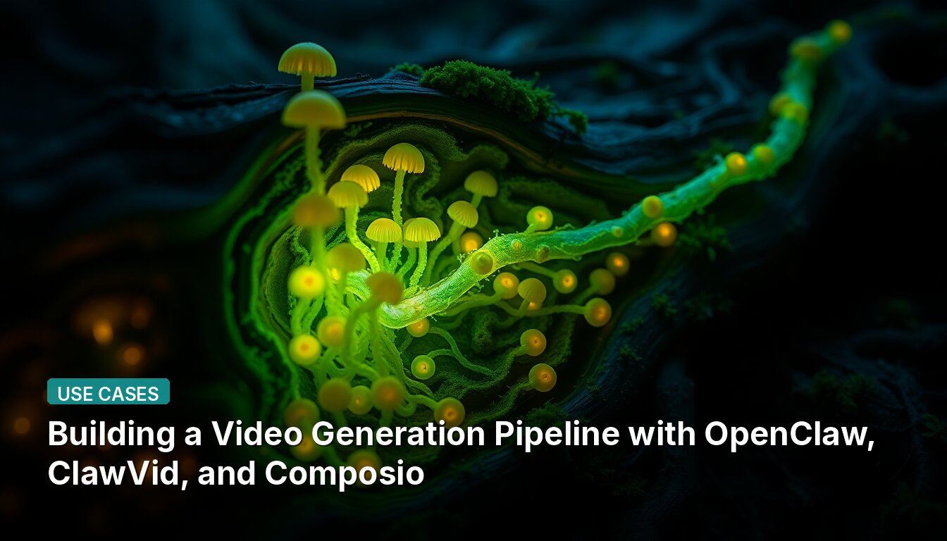 Building a Video Generation Pipeline with OpenClaw, ClawVid, and Composio
