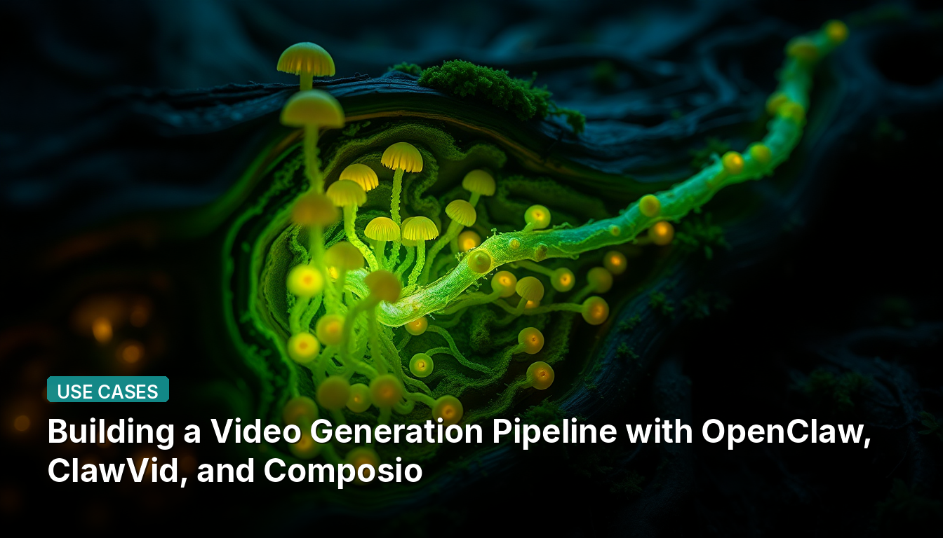 Création d'un Pipeline de Génération Vidéo avec OpenClaw, ClawVid et Composio