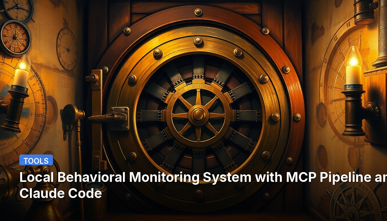 Système de surveillance comportementale local avec pipeline MCP et code Claude