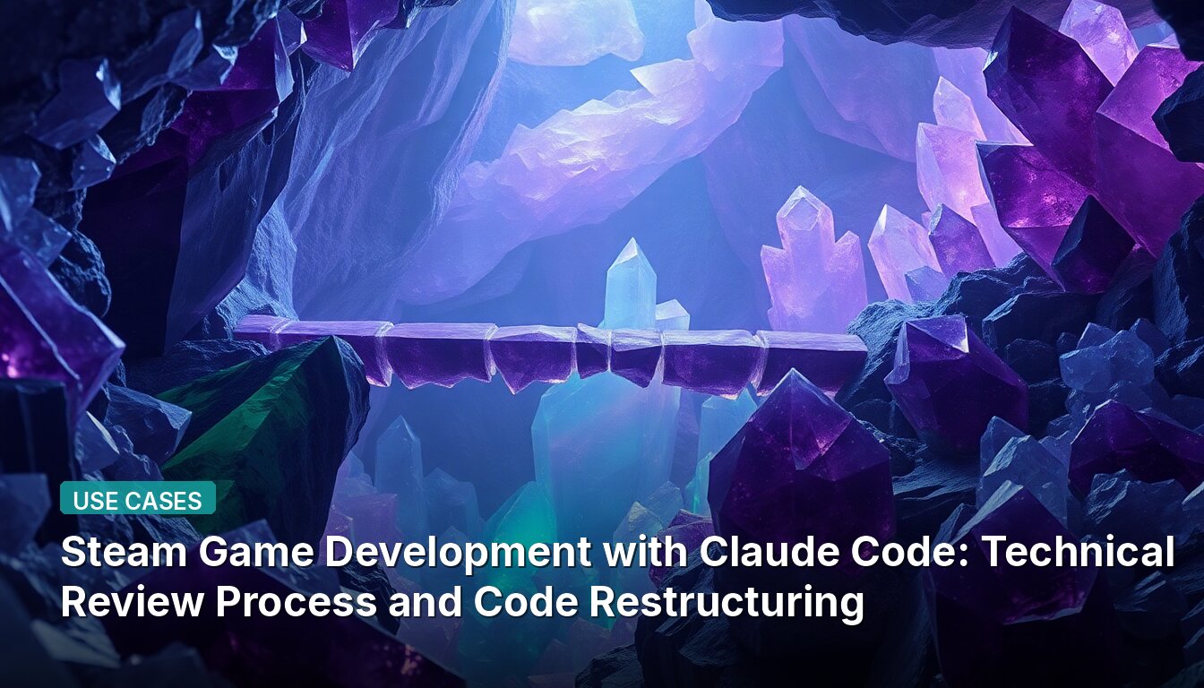 Разработка игр в Steam с использованием Claude Code: Процесс технического обзора и реструктуризация кода