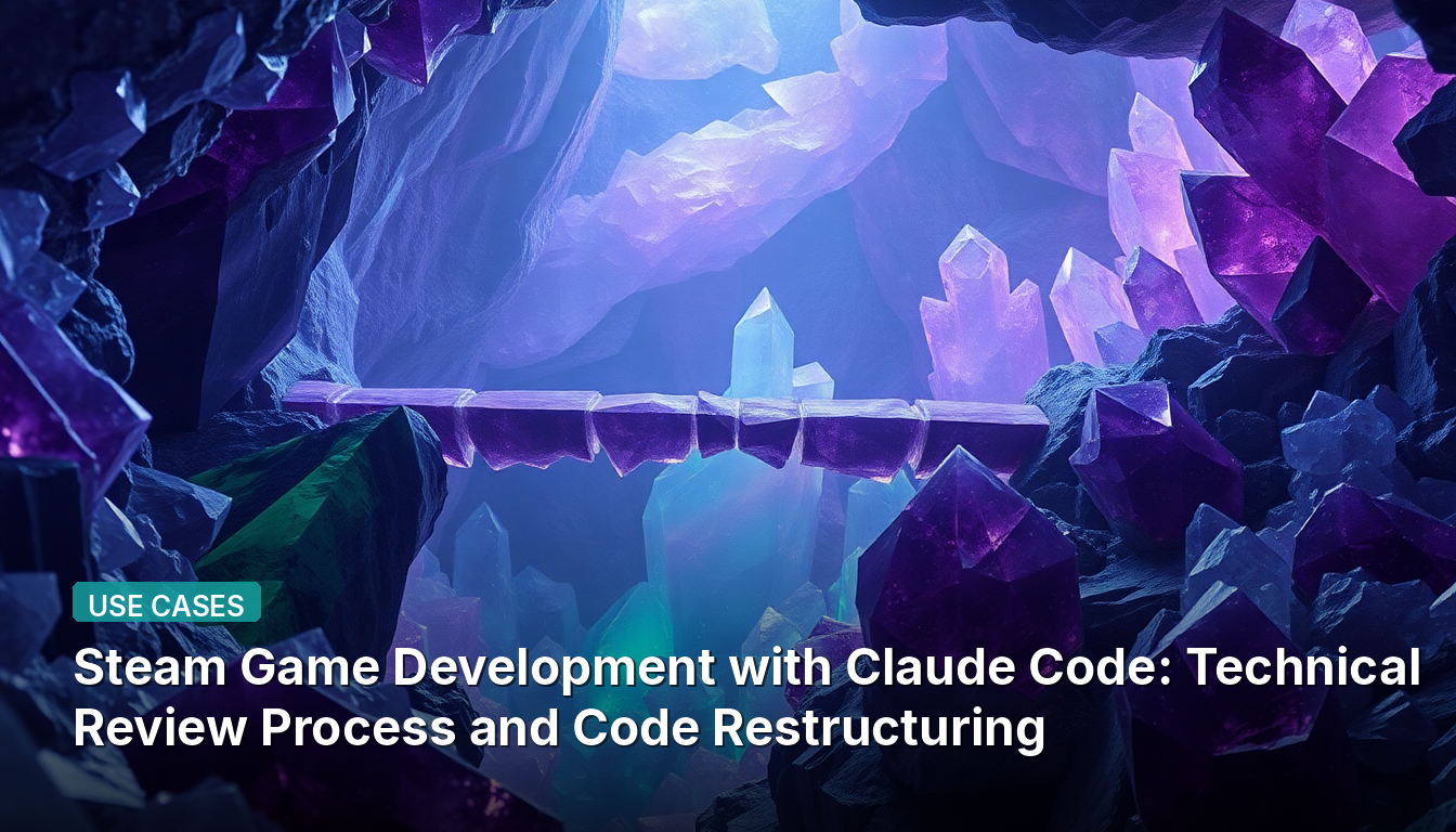 Développement de Jeux Steam avec Claude Code : Processus de Revue Technique et Restructuration du Code
