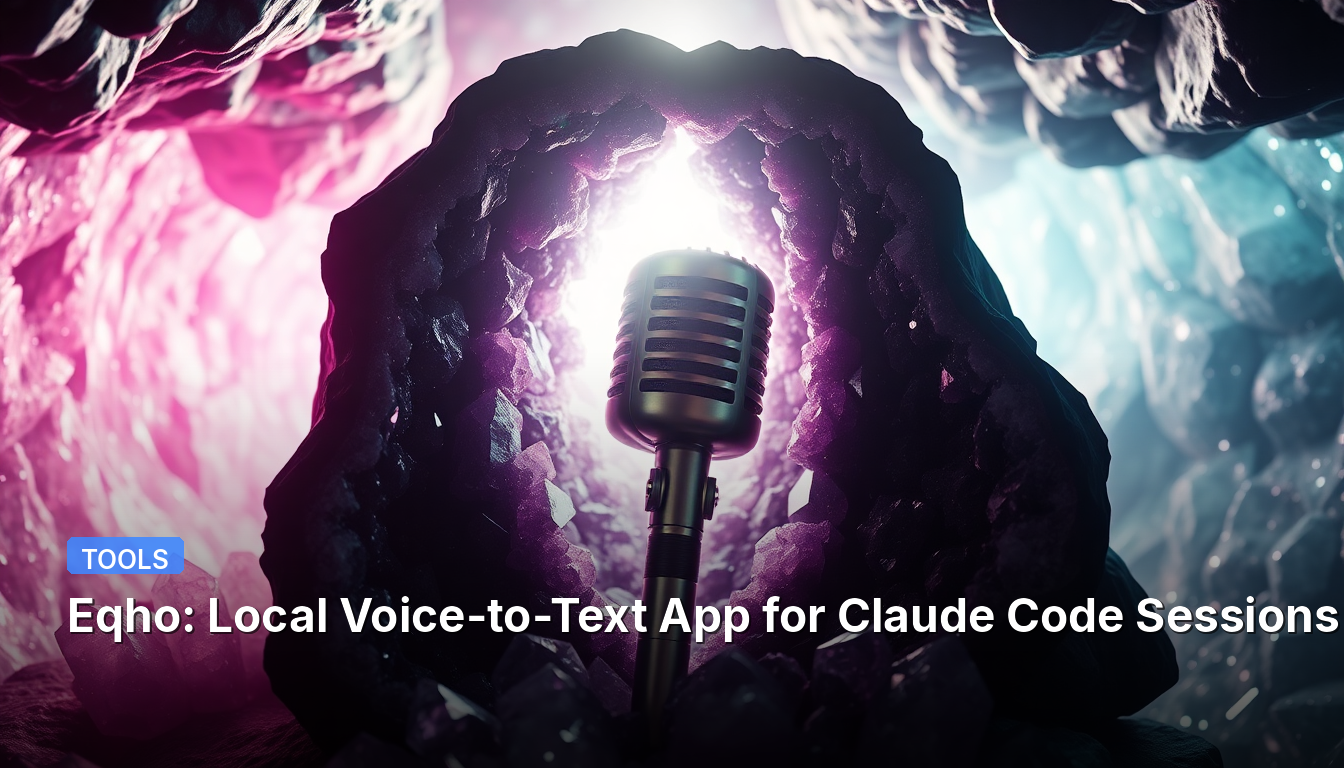 Eqho: Aplicativo Local de Voz para Texto para Sessões de Código do Claude