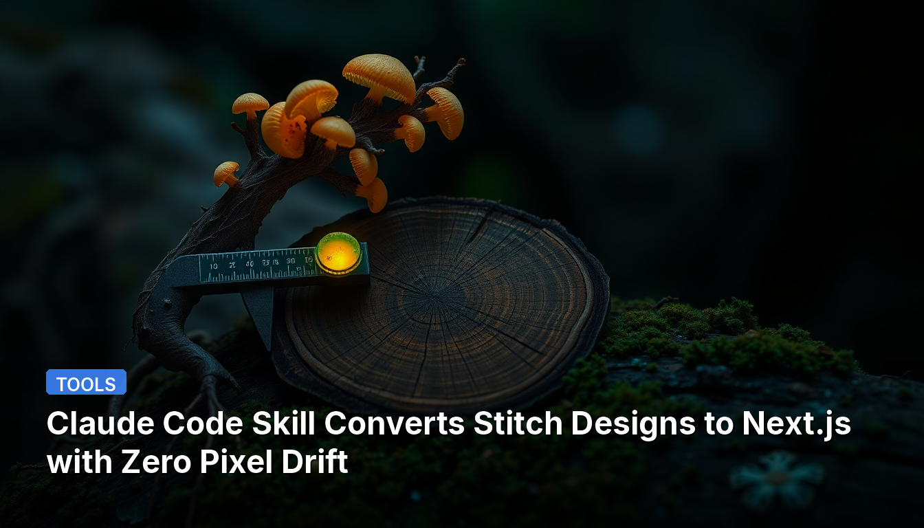 Claude Code SkillがStitchデザインをピクセルずれゼロでNext.jsに変換