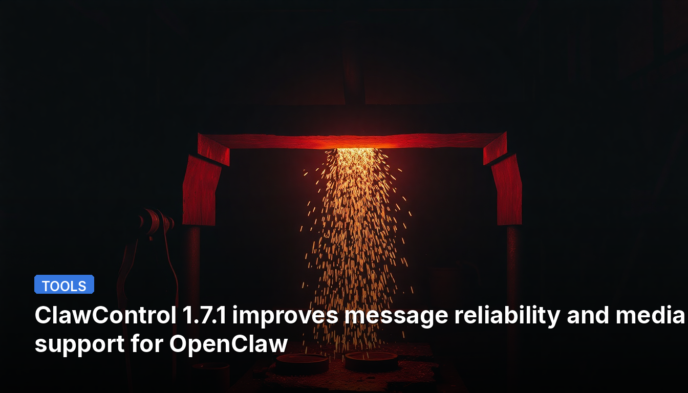 O ClawControl 1.7.1 melhora a confiabilidade das mensagens e o suporte a mídia para o OpenClaw.