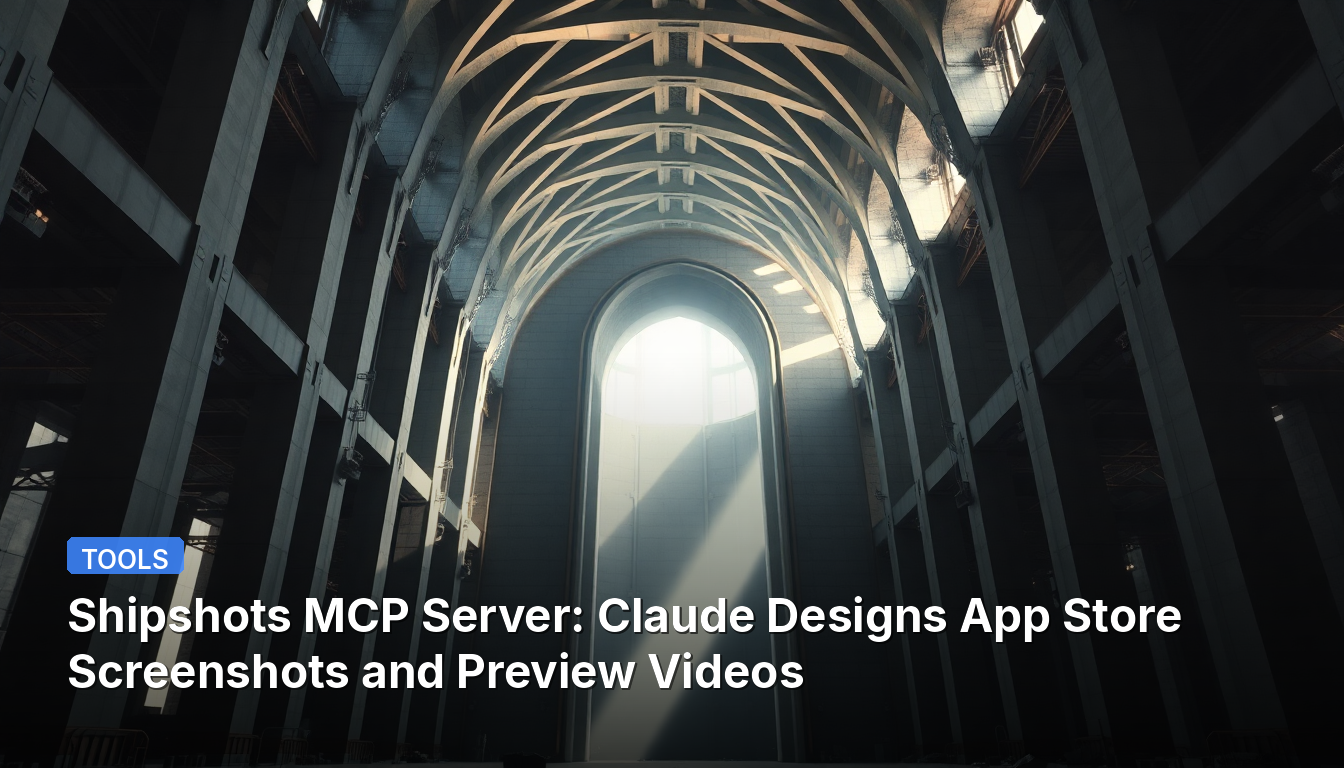 Shipshots MCP Server : Claude conçoit des captures d'écran de l'App Store et des vidéos de prévisualisation
