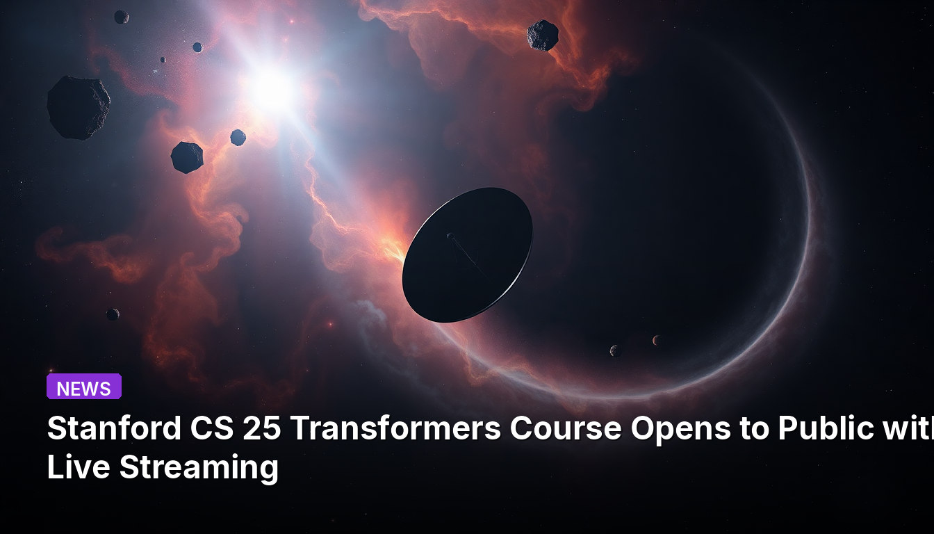 스탠퍼드 CS 25 트랜스포머 강좌, 실시간 스트리밍으로 공개 강좌 개설