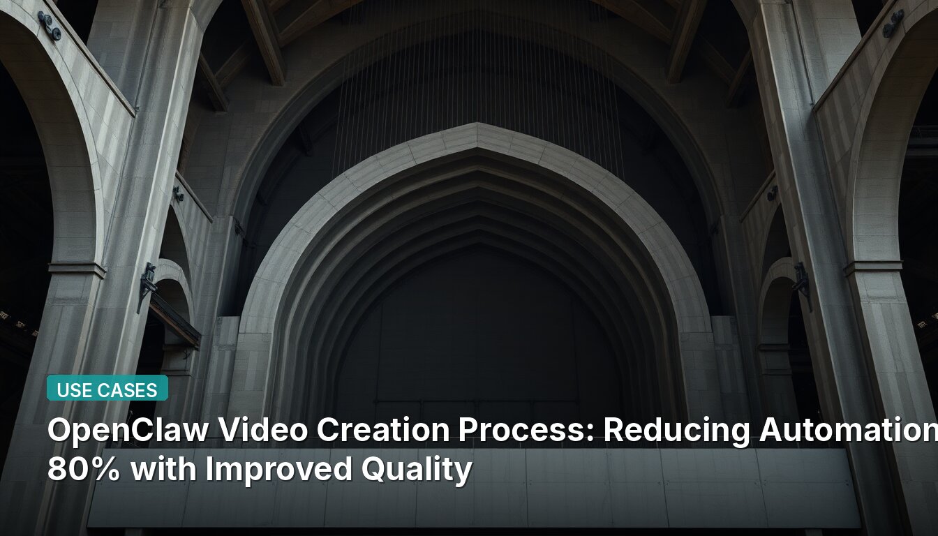 OpenClaw Video Creation Process: Reducing Automation to 80% with Improved Quality