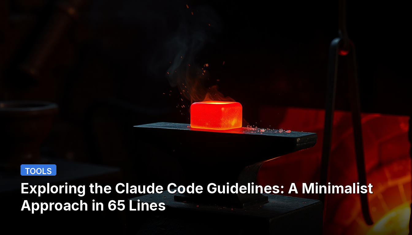 Explorando as Diretrizes de Código Claude: Uma Abordagem Minimalista em 65 Linhas