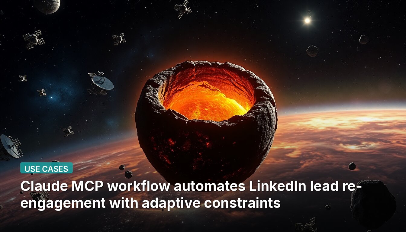 Claude MCPワークフローは、適応型制約を備えたLinkedInリード再エンゲージメントを自動化します。