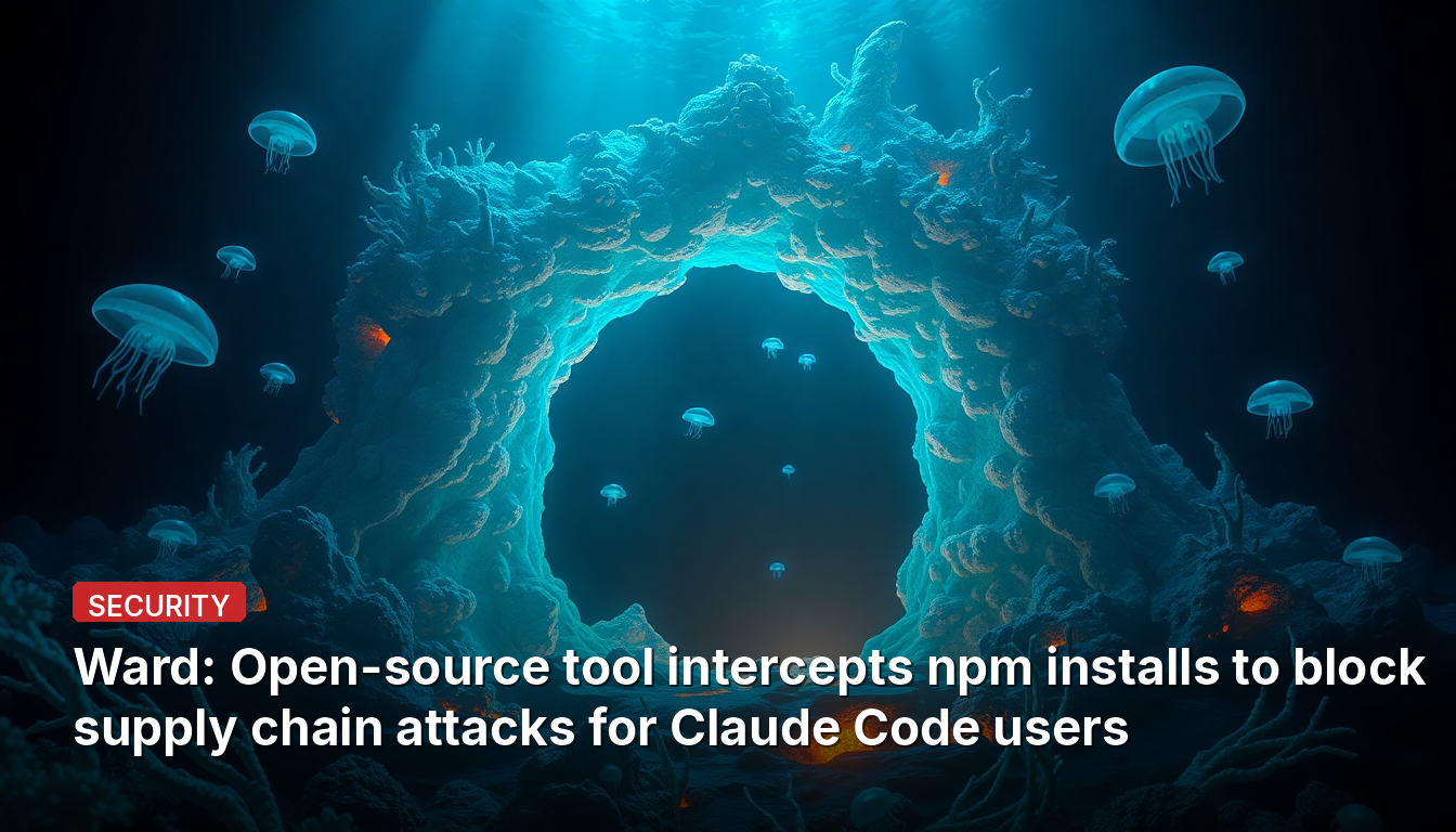 Ward: オープンソースツールがnpmインストールを傍受し、Claude Codeユーザーのサプライチェーン攻撃をブロックします
