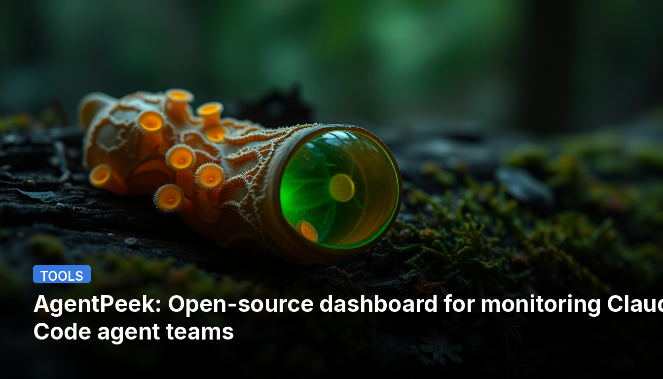 AgentPeek : Tableau de bord open source pour surveiller les équipes d'agents Claude Code