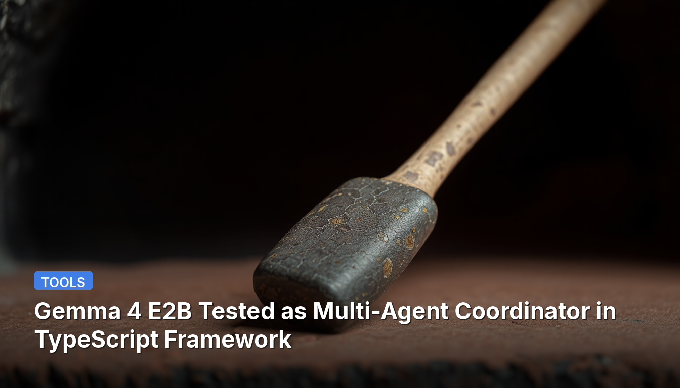 Gemma 4 E2B Testado como Coordenador Multi-Agente em Framework TypeScript