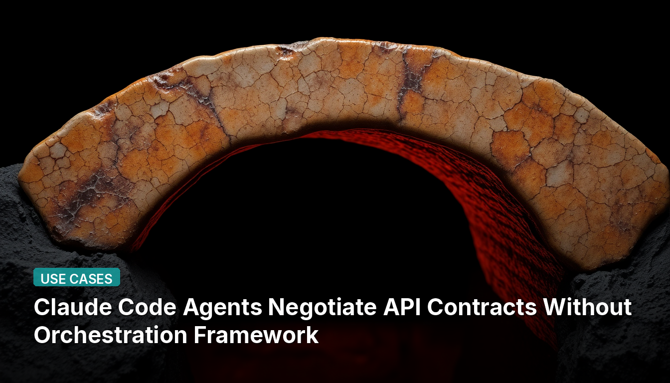 Agentes de Código Claude Negociam Contratos de API Sem Framework de Orquestração