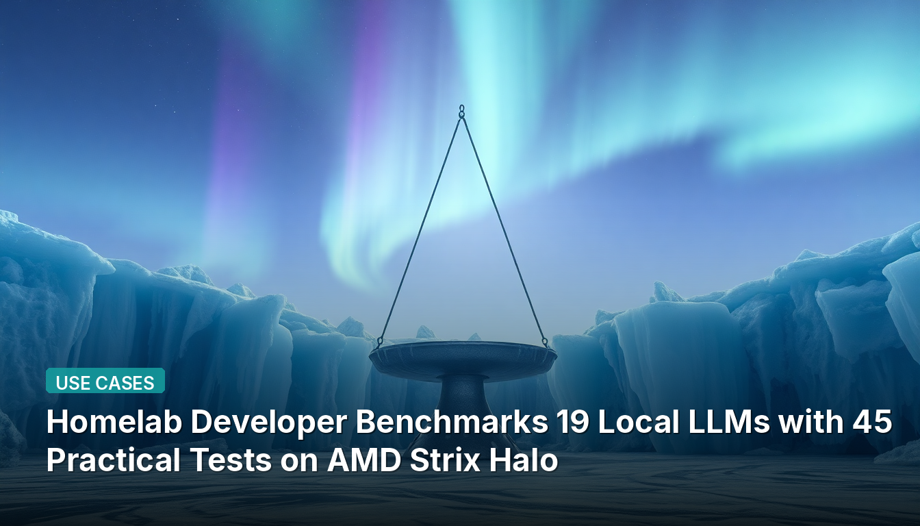 ホームラボ開発者、AMD Strix Haloで45の実践テストにより19のローカルLLMをベンチマーク