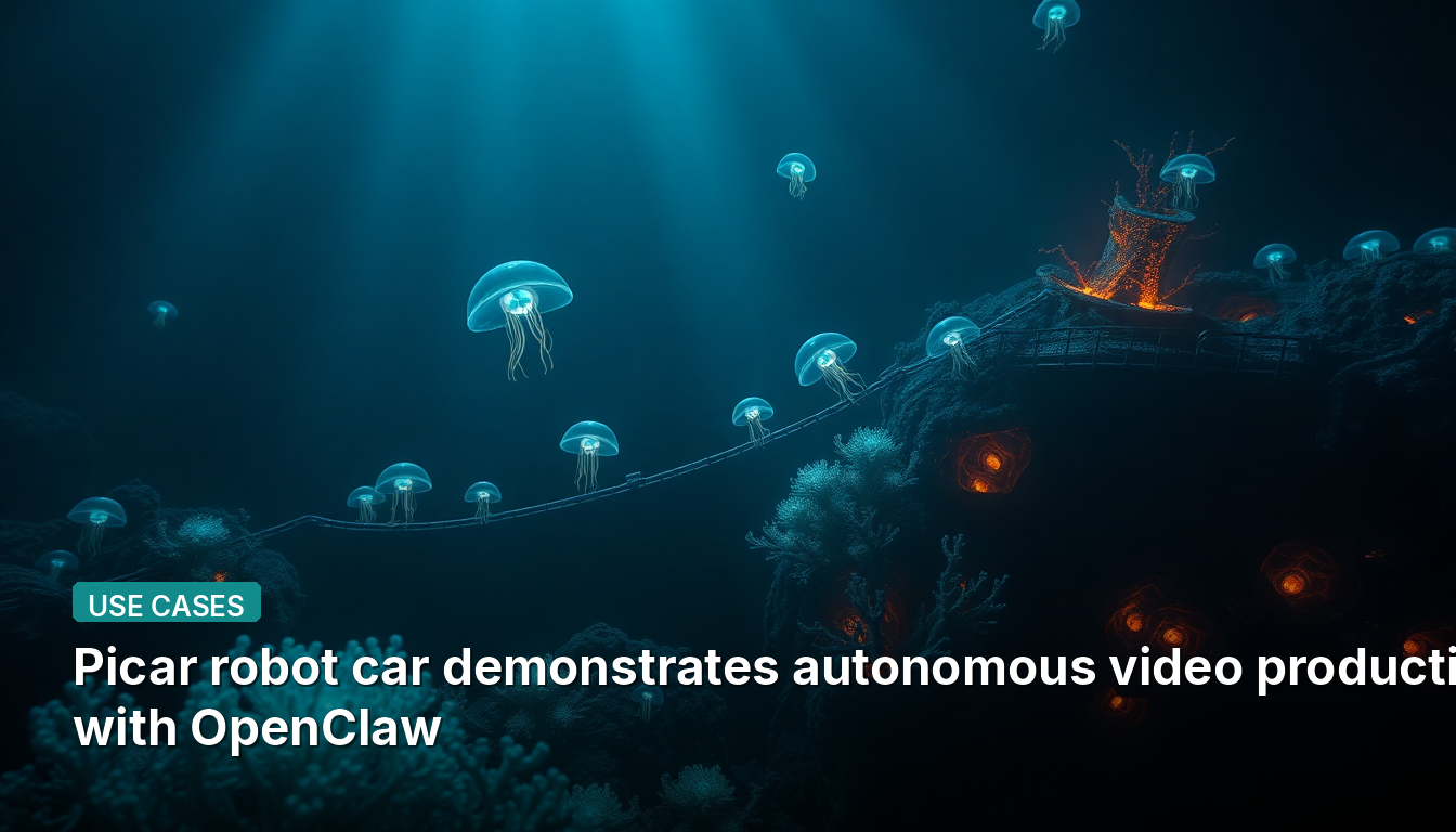 O carro robótico Picar demonstra produção autônoma de vídeo com OpenClaw