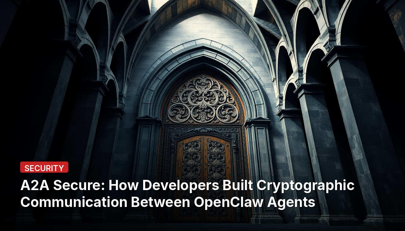 A2A Secure : Comment les développeurs ont construit une communication cryptographique entre les agents OpenClaw