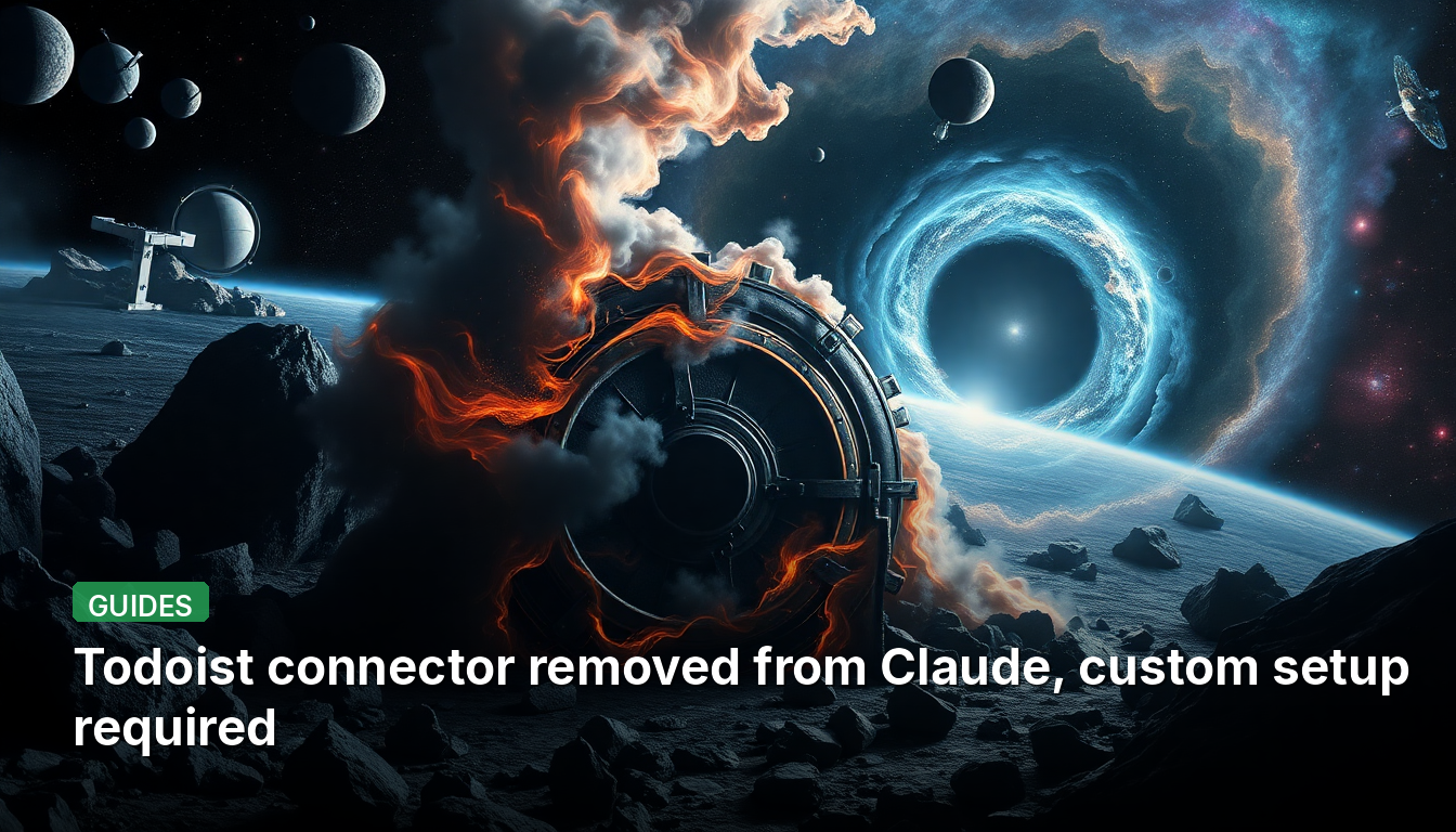 Connecteur Todoist supprimé de Claude, configuration personnelle requise