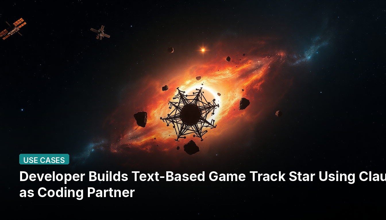 開発者がClaudeをコーディングパートナーとして使用してテキストベースゲーム「Track Star」を構築