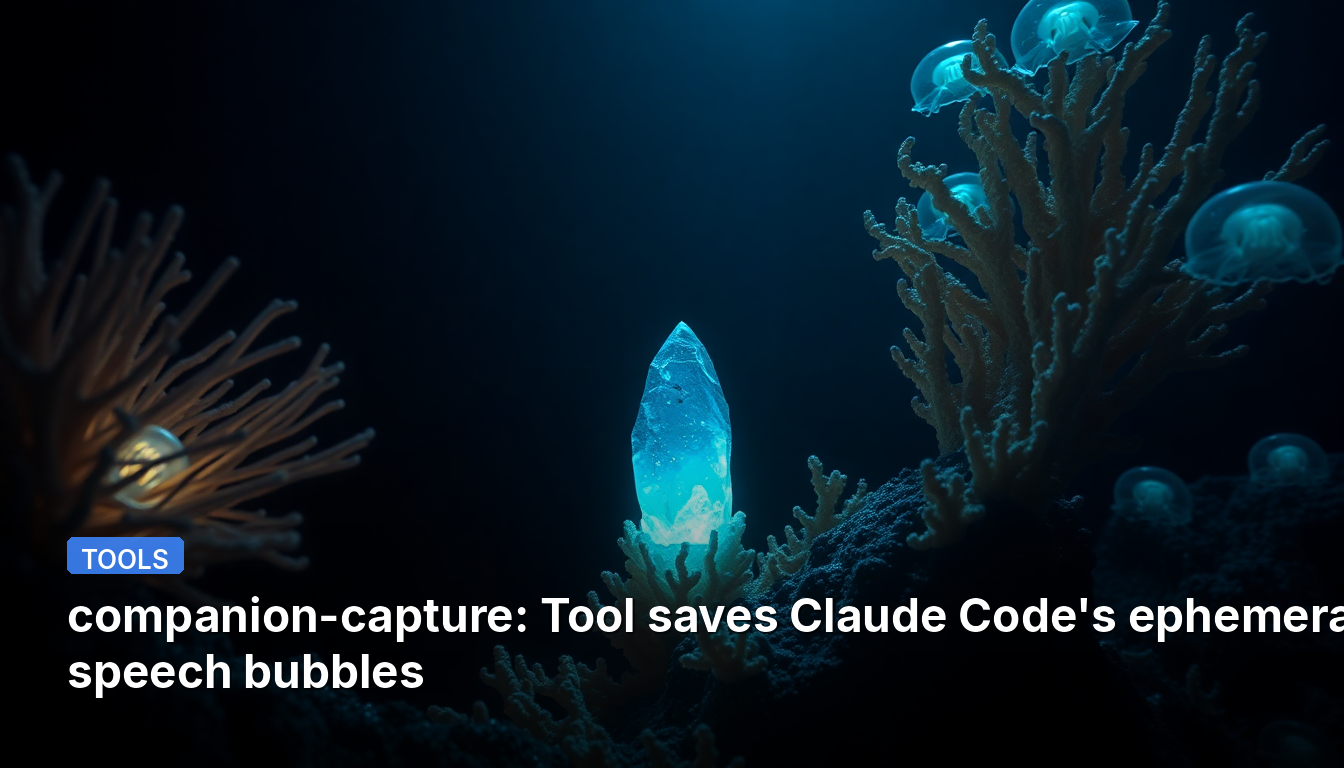 companion-capture: Tool saves Claude Code's ephemeral speech bubbles