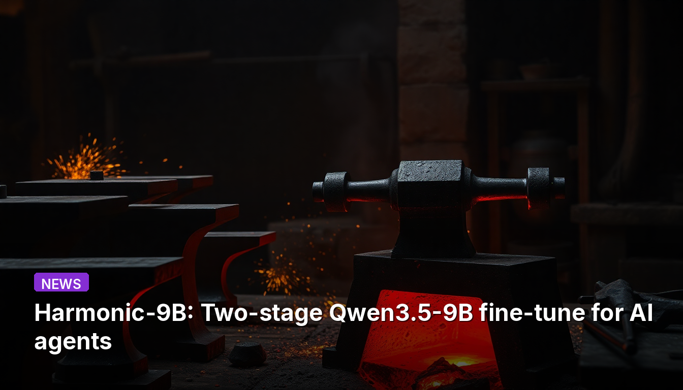 Harmonic-9B : Affinage en deux étapes de Qwen3.5-9B pour agents IA