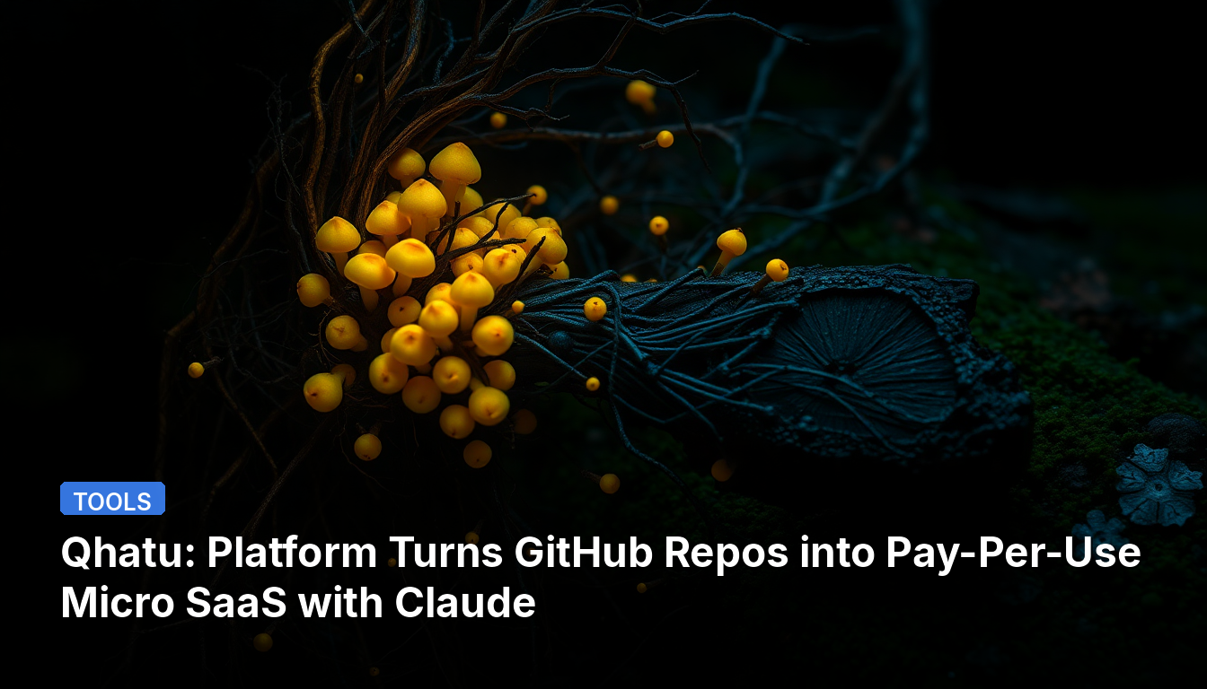 Qhatu: プラットフォームがGitHubリポジトリをClaudeを使った従量制マイクロSaaSに変える